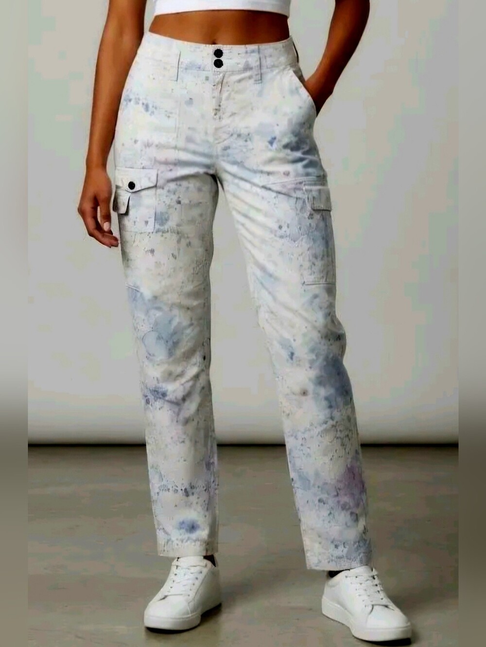 Anthropolgie The Wanderer Paint Splatter Jeans/cargo Paint